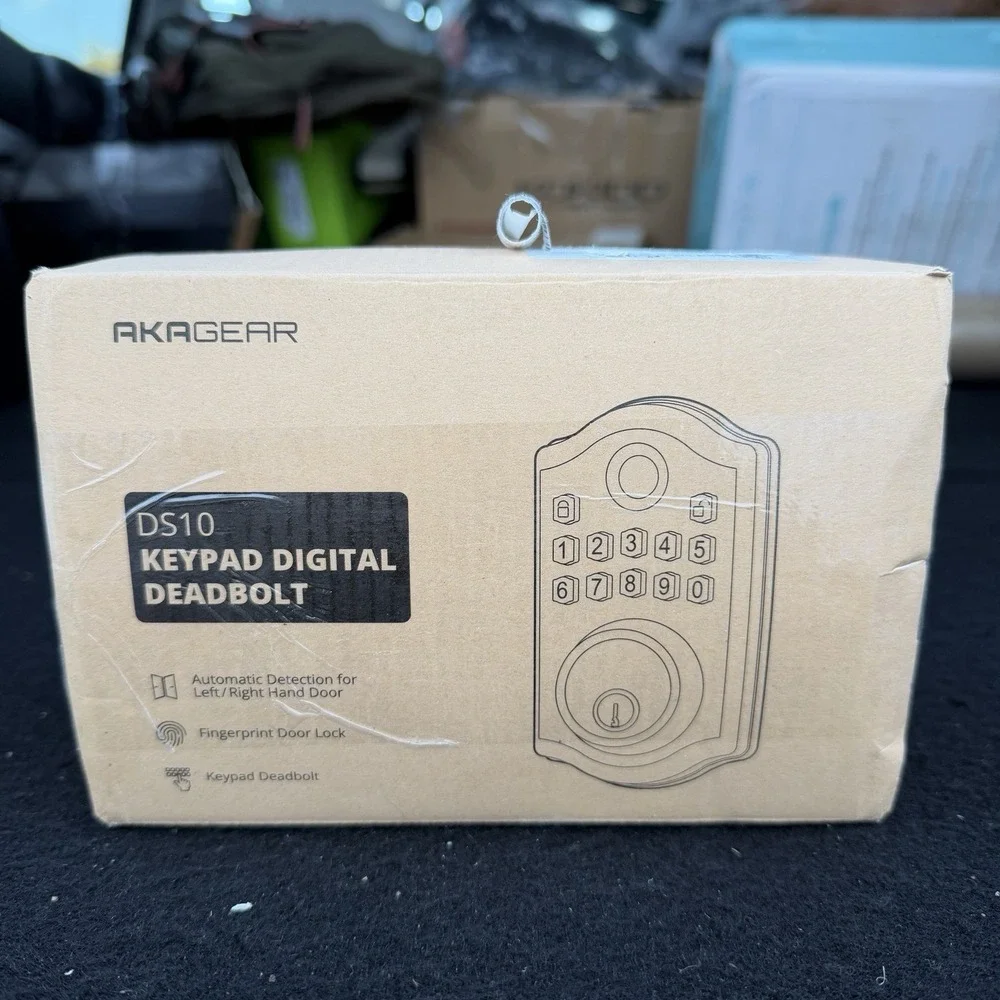 AkaGear DS10 Keyless Entry Door Lock with Door Knob, Fingerprint‎ Door Lock